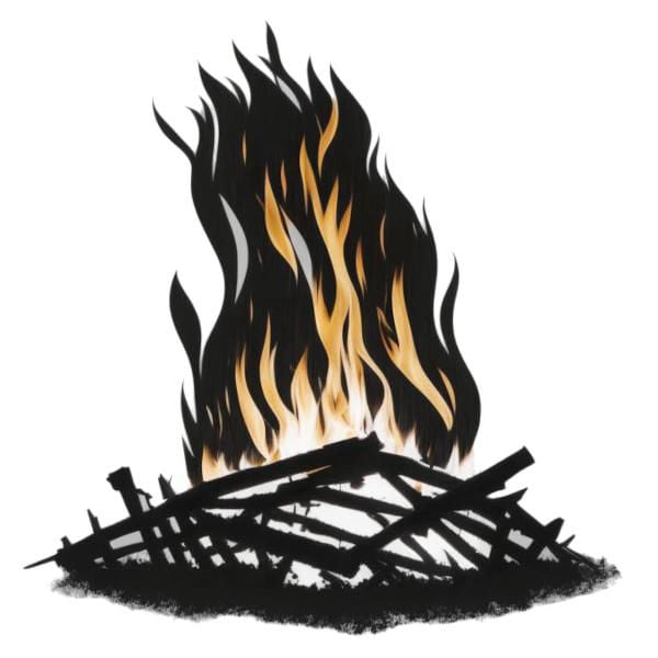 An Easter fire (from the 