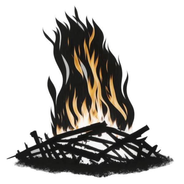 Campfire from the NFT novel