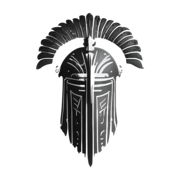 A roman helmet, AI-generated
