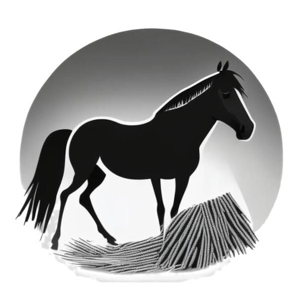 A horse painted by AI