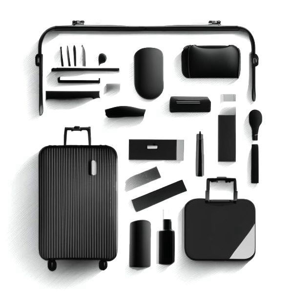 Suitcase with belongings